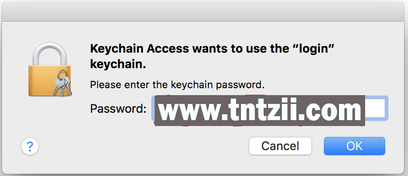 keychain password